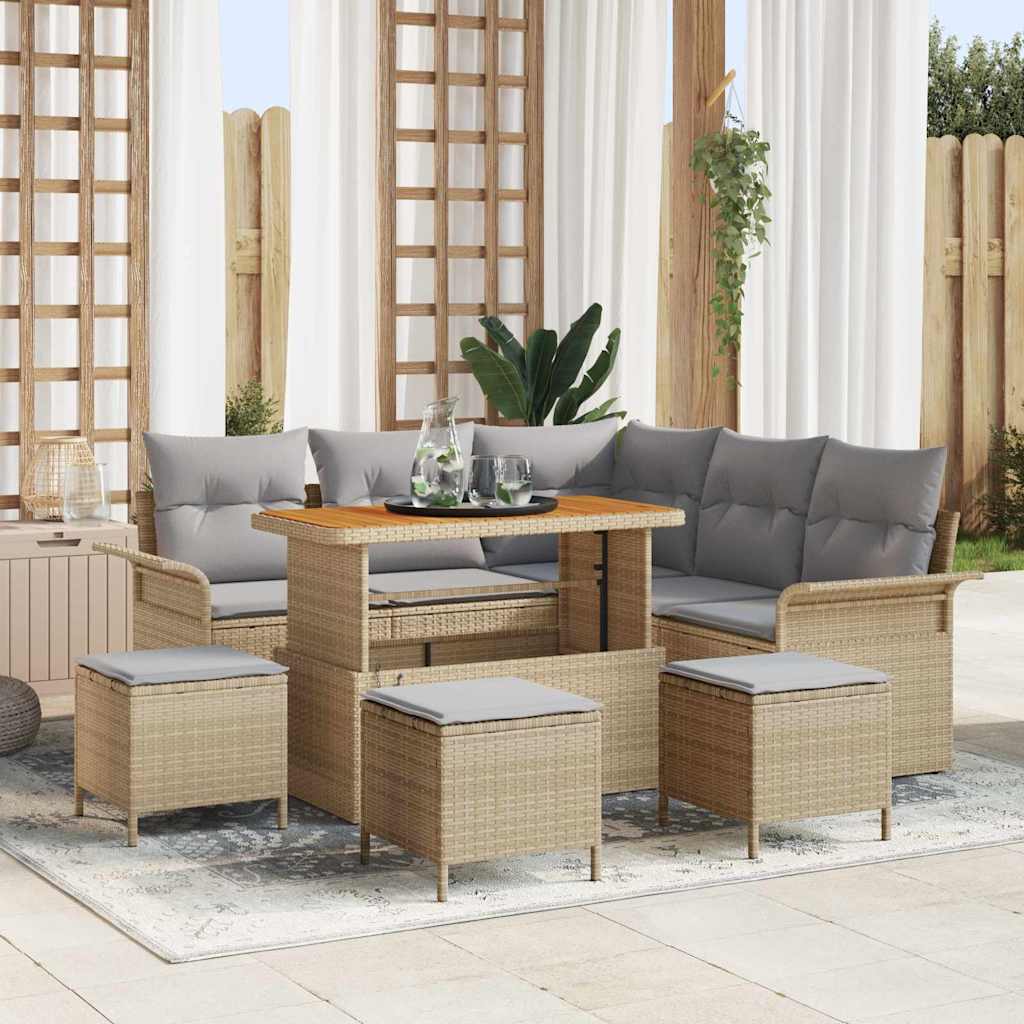 Ensemble De Canapé De Jardin 9 Pièces 8-Nombre De Places
