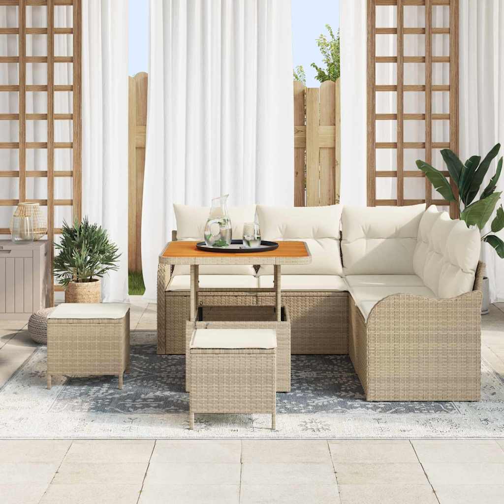 Ensemble De Canapé De Jardin 8 Pièces 7-Nombre De Places