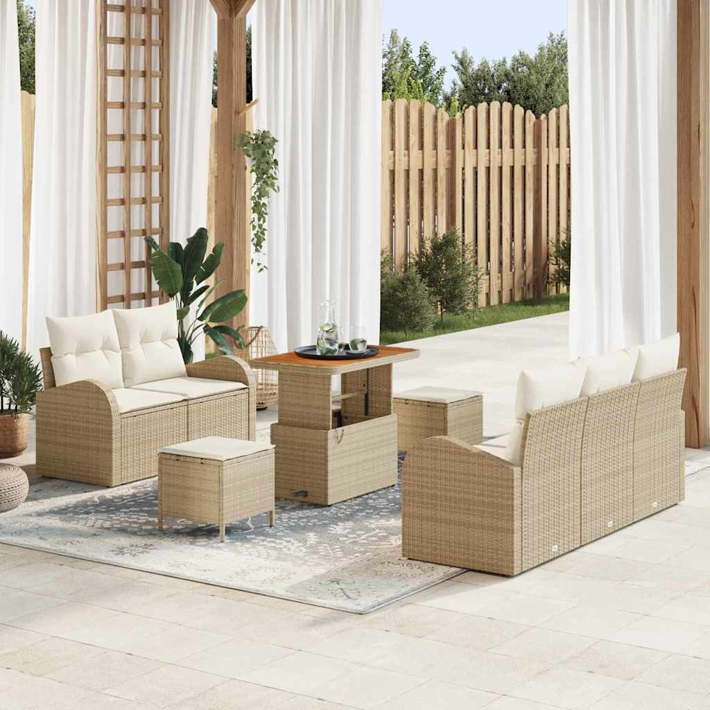 Ensemble De Canapé De Jardin 8 Pc 7-Nombre De Places