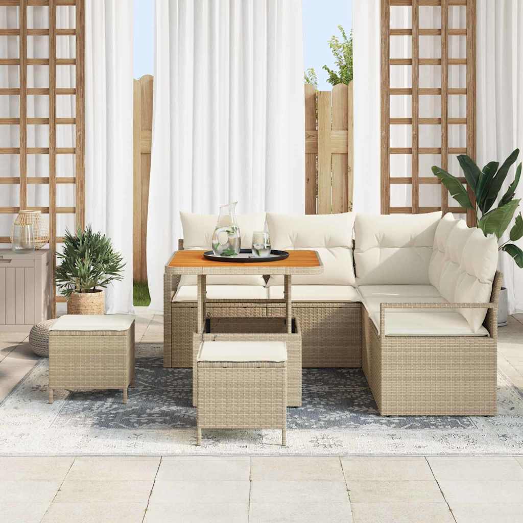 Ensemble De Canapé De Jardin 8 Pc 7-Nombre De Places
