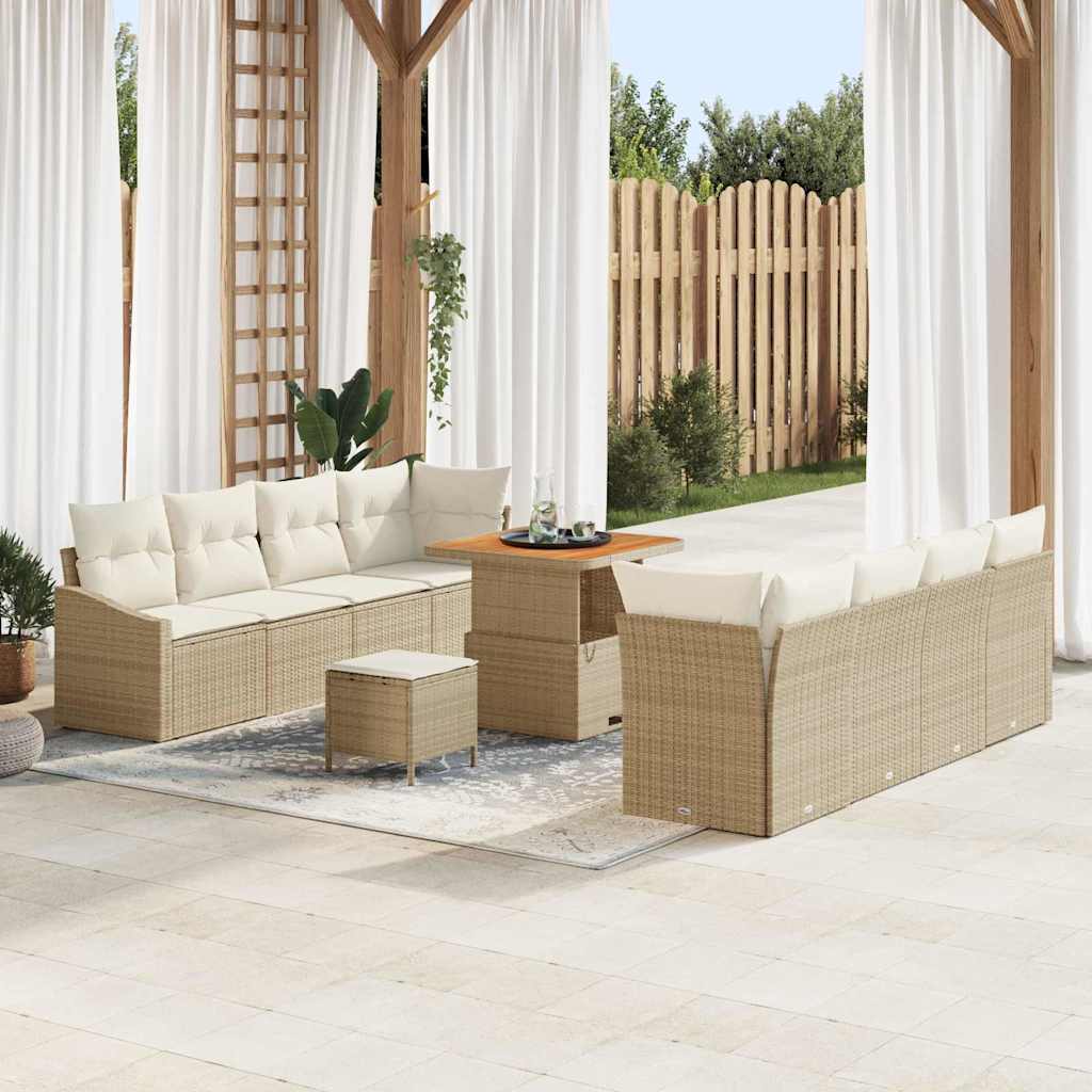 Ensemble De Canapé De Jardin 11 Pc 10-Nombre De Places