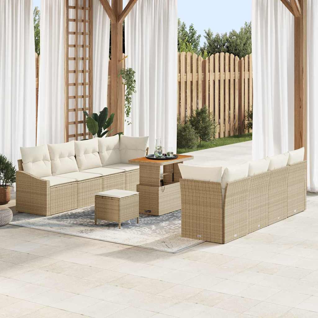 Ensemble De Canapé De Jardin 11 Pc 10-Nombre De Places