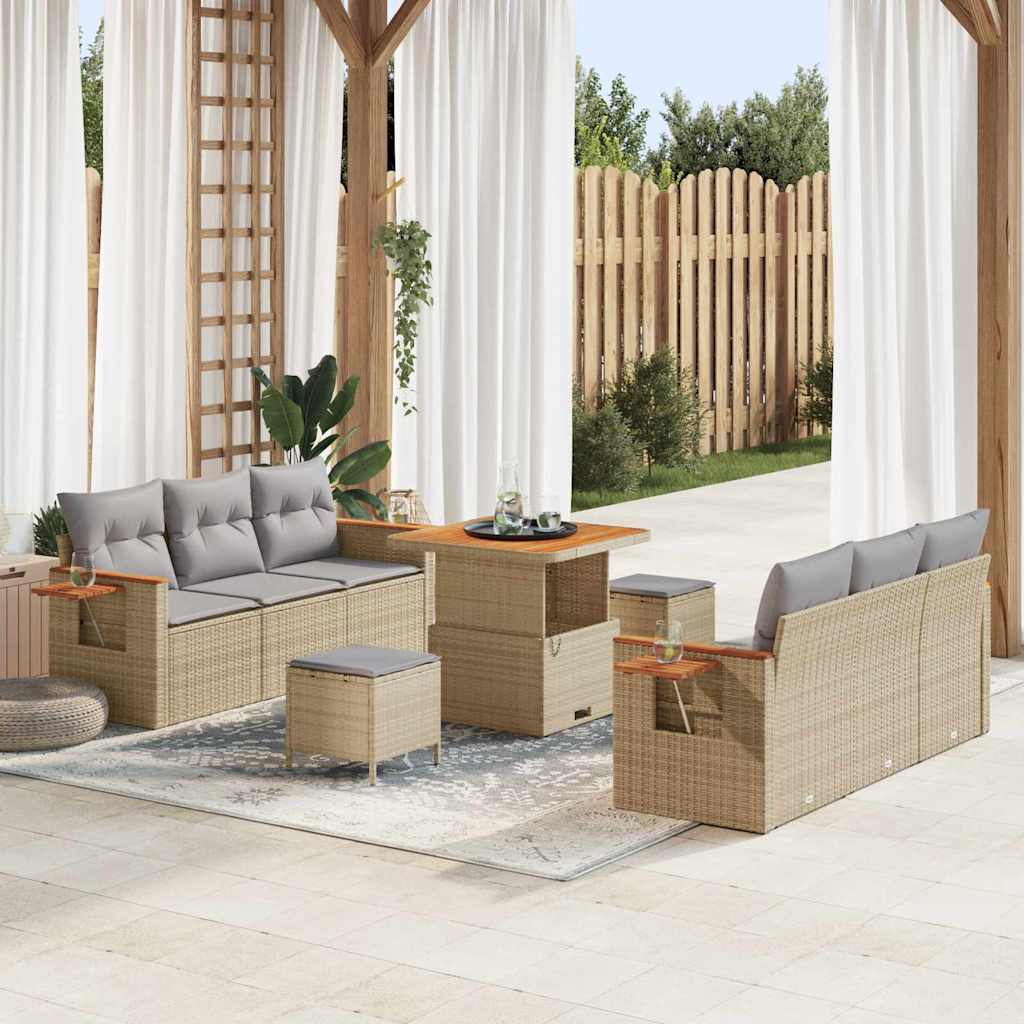 Ensemble De Canapé De Jardin 11 Pc 8-Nombre De Places