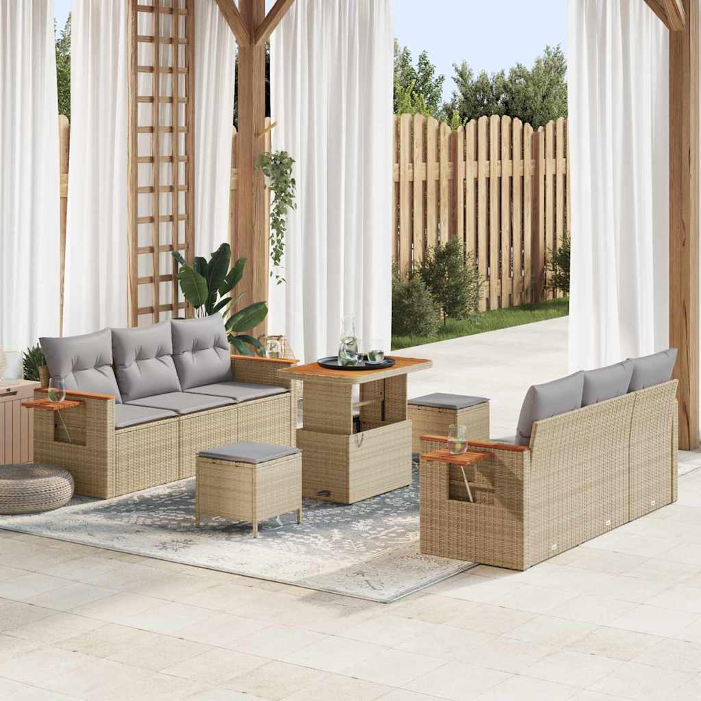 Ensemble De Canapé De Jardin 11 Pc 8-Nombre De Places