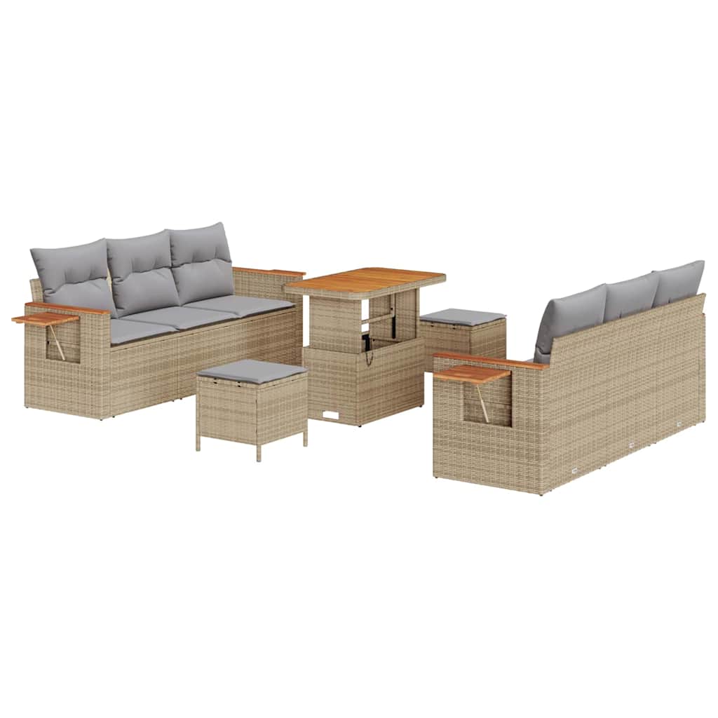 Ensemble De Canapé De Jardin 11 Pc 8-Nombre De Places