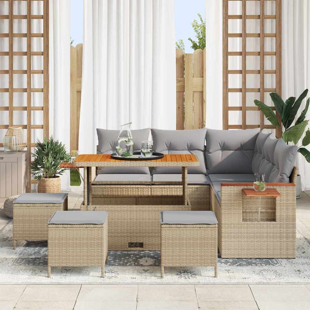 Ensemble De Canapé De Jardin 10 Pièces 9-Nombre De Places