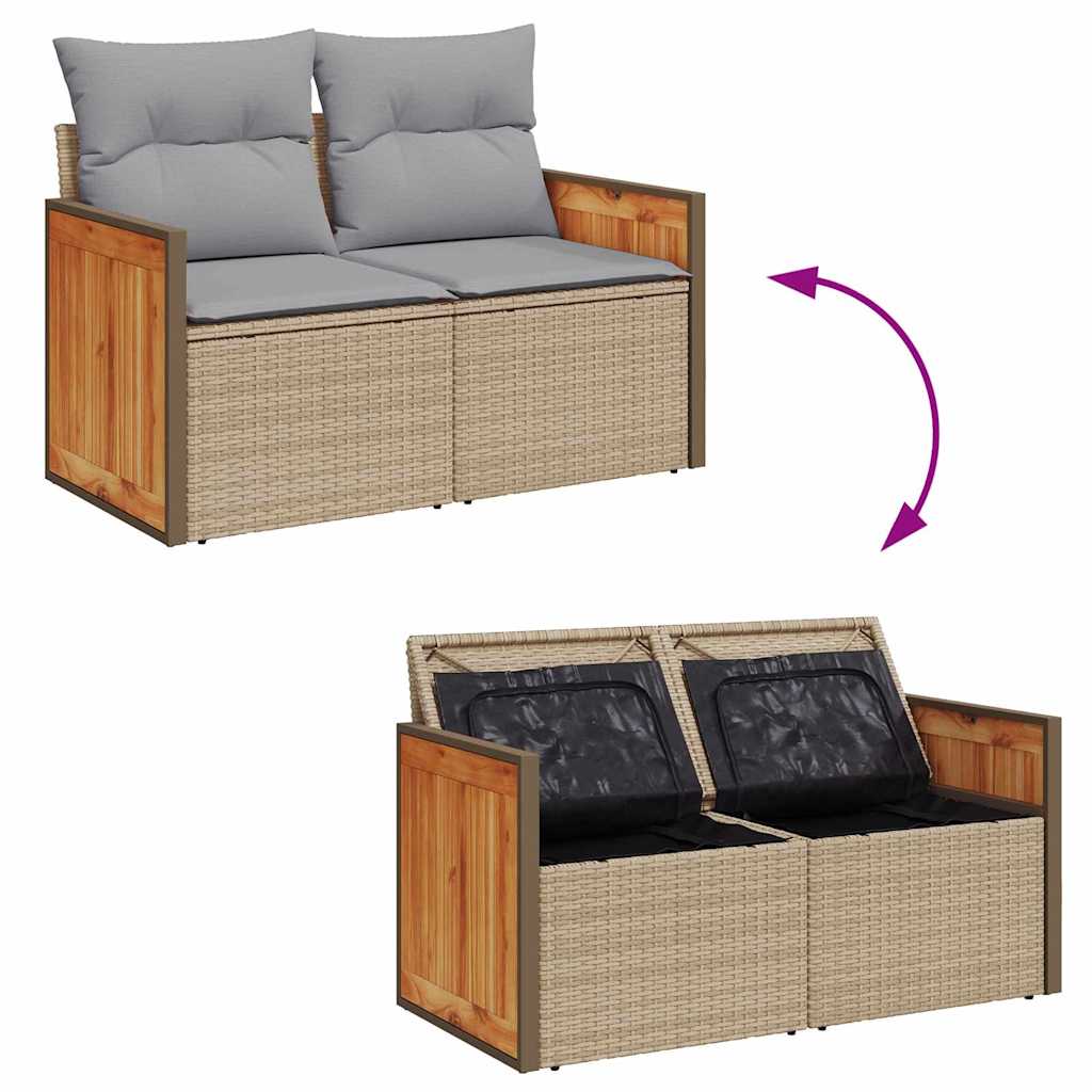 Ensemble De Canapé De Jardin 9 Pc 7-Nombre De Places