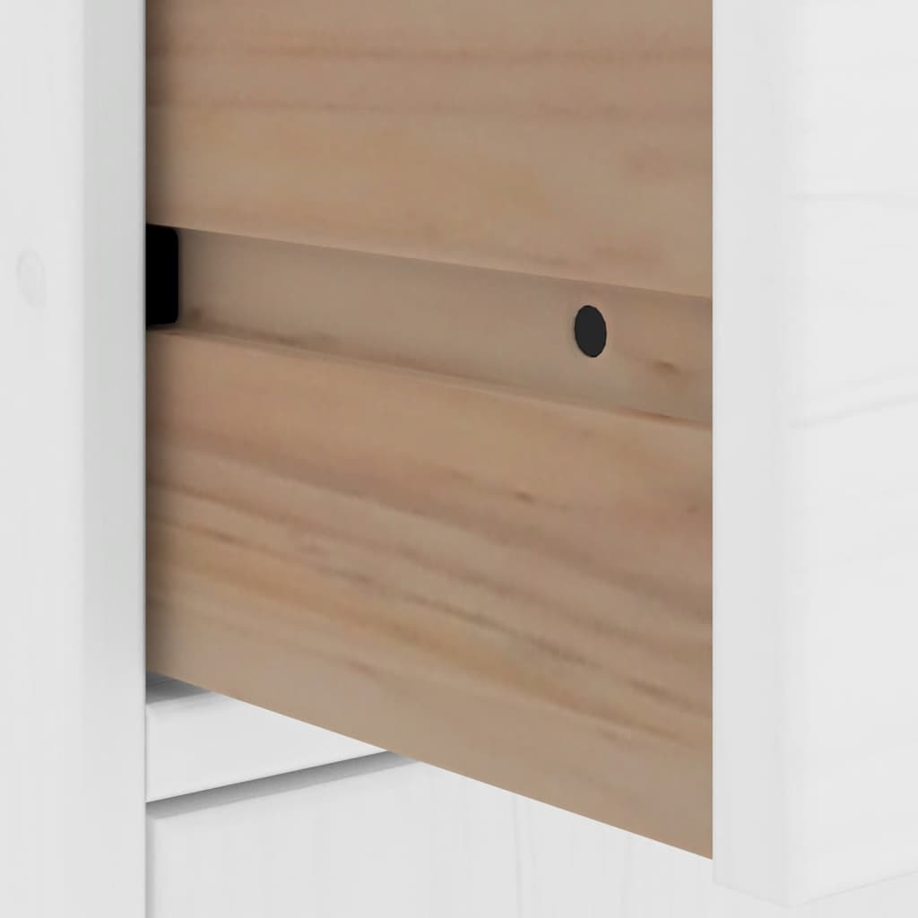 Armoires Latérales 5 Pcs Odda 40X24X79 Cm Bois Massif Pin