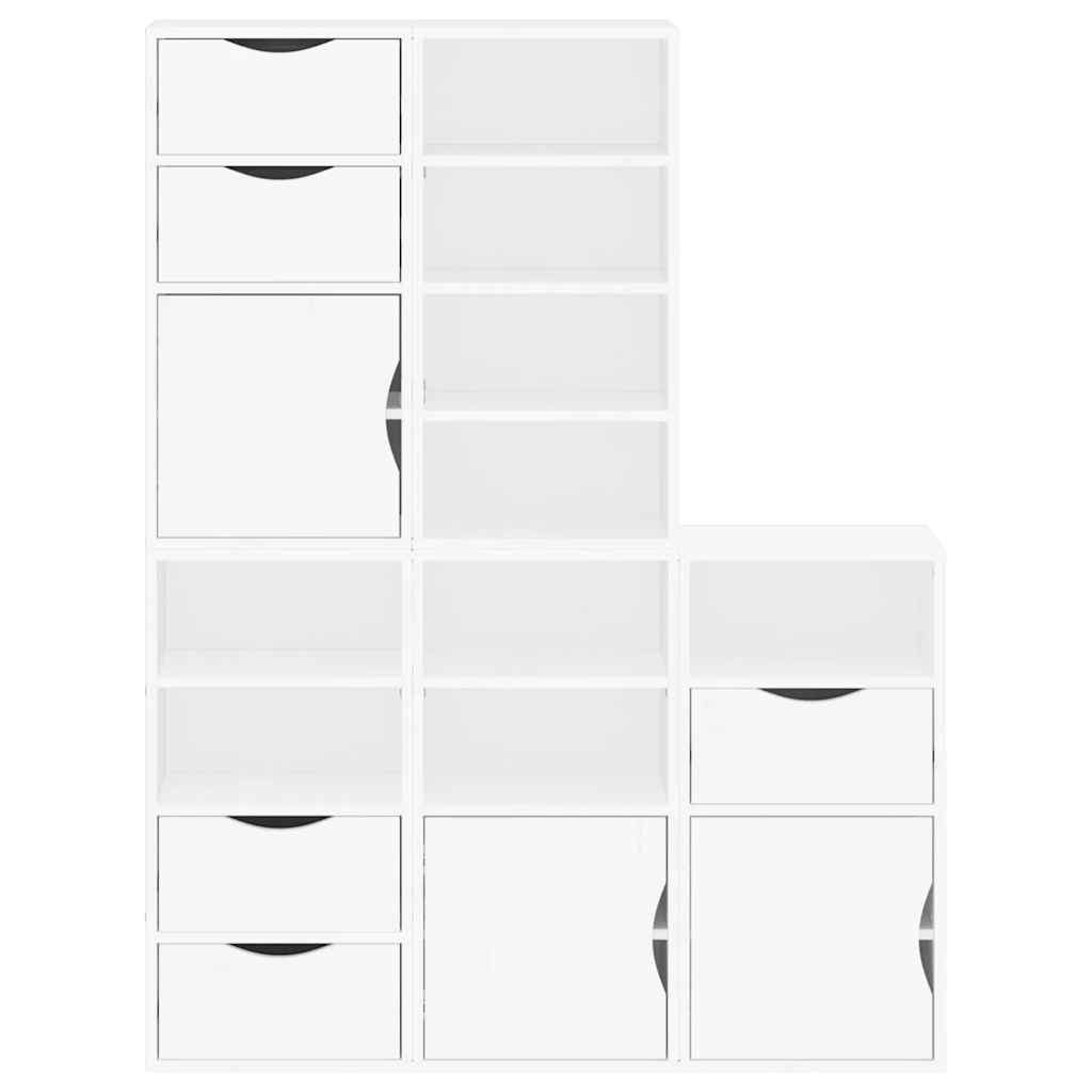 Armoires Latérales 5 Pcs Odda 40X24X79 Cm Bois Massif Pin