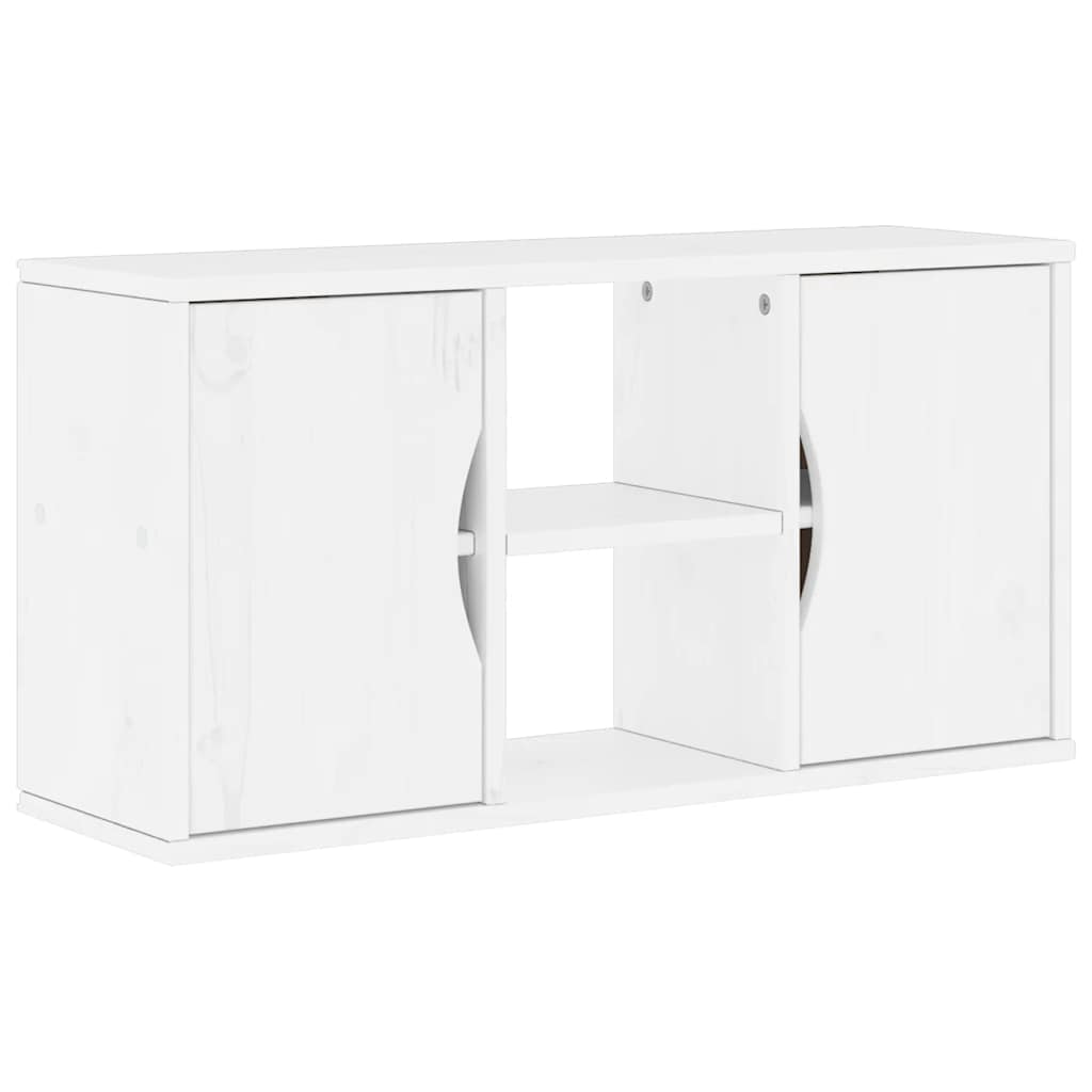 Meubles Tv 4 Pcs Avec Rangement Odda Bois De Pin Massif