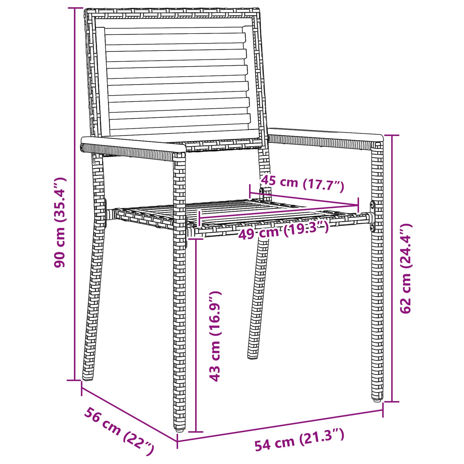 Ensemble De Salle À Manger Pour Jardin 5 Pc