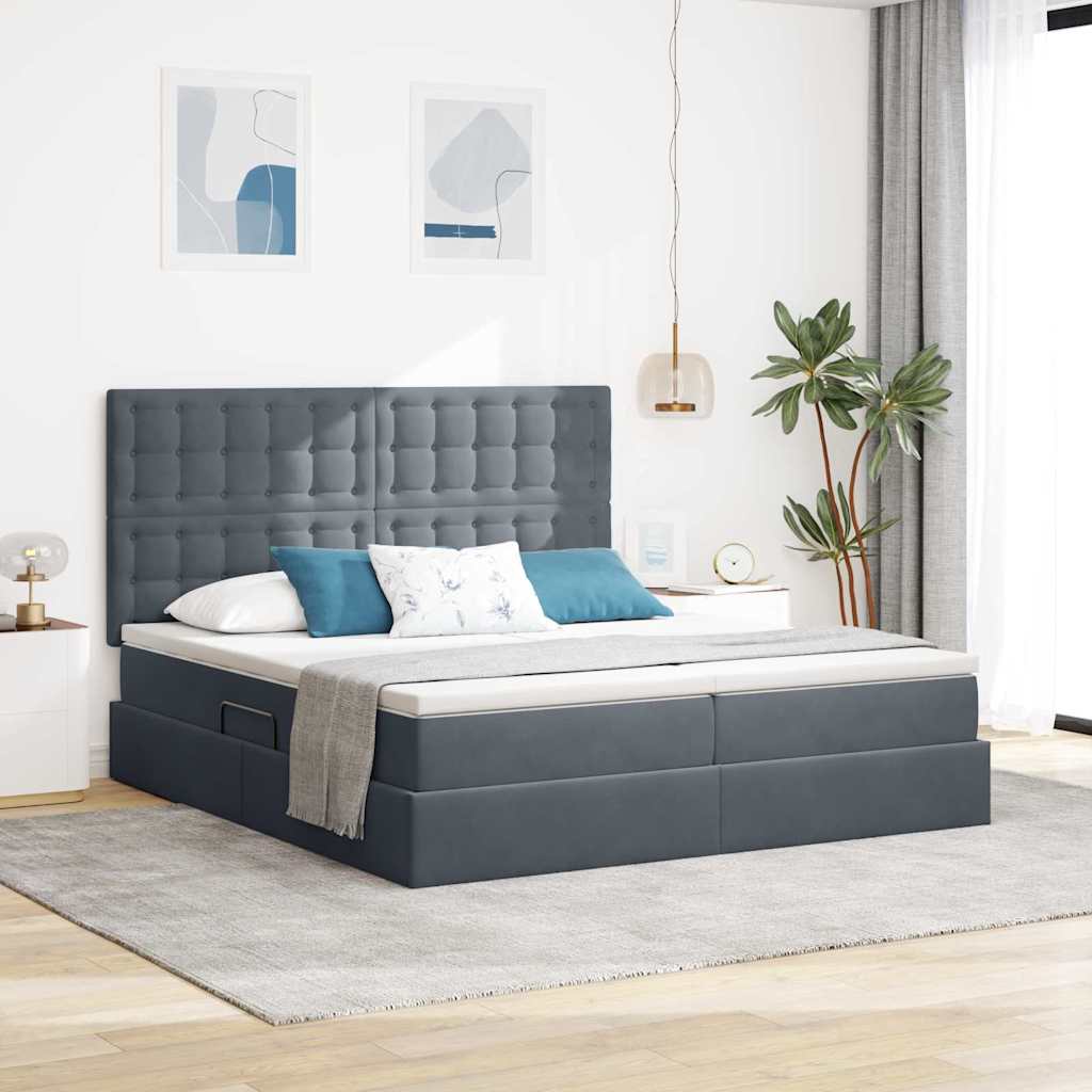 Lit De Rangement Avec Stockage Velours
