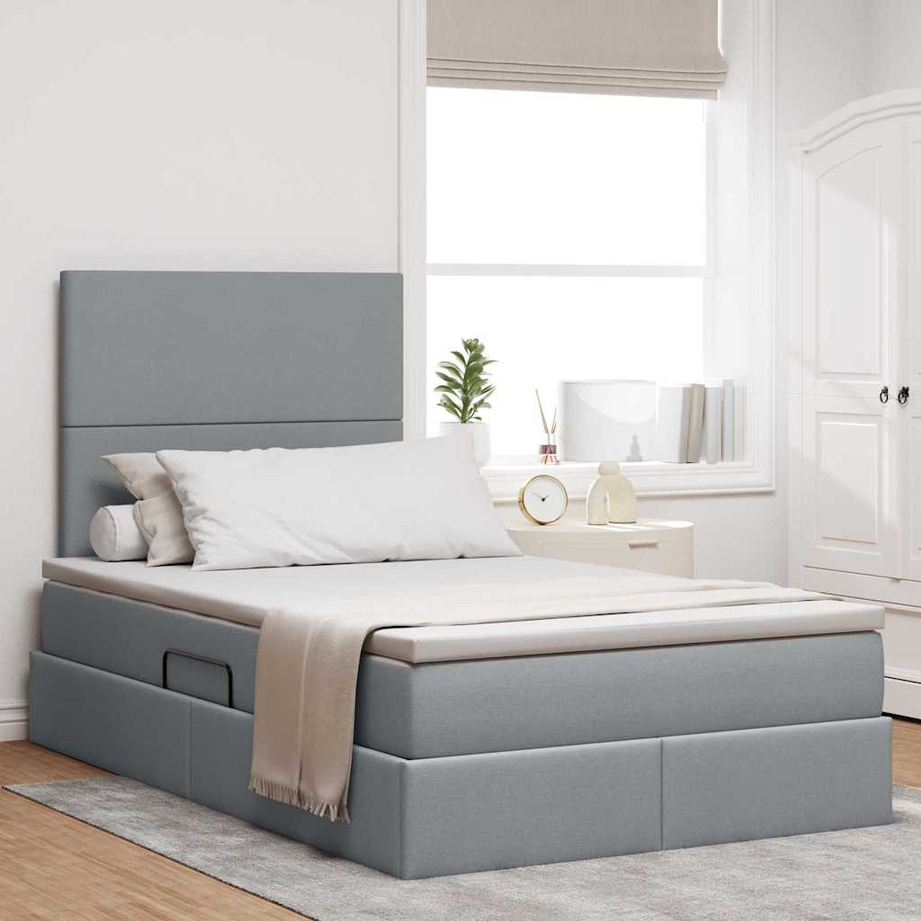 Lit De Rangement Led Avec Matelas Tissu