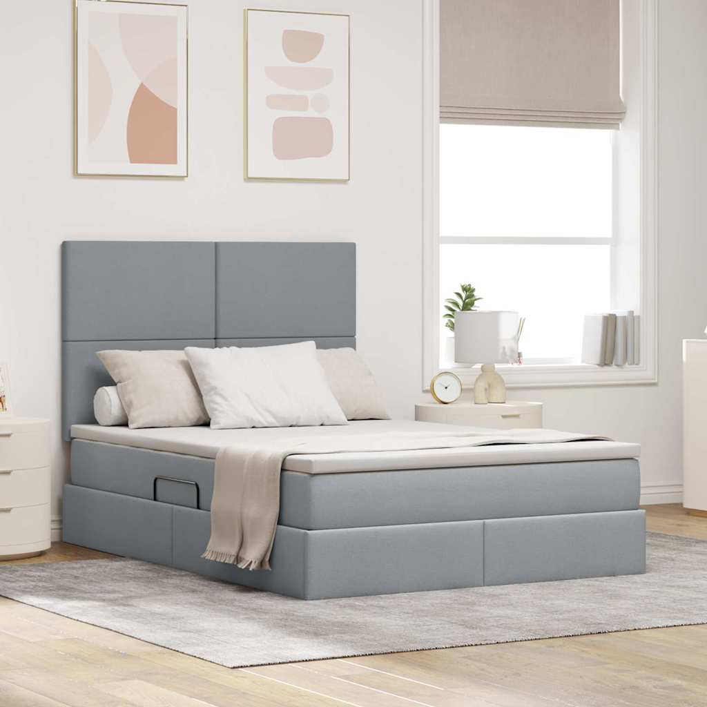 Lit De Rangement Led Avec Matelas Tissu