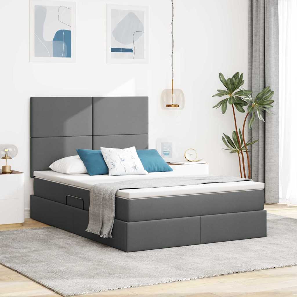 Lit De Rangement Led Avec Matelas Tissu