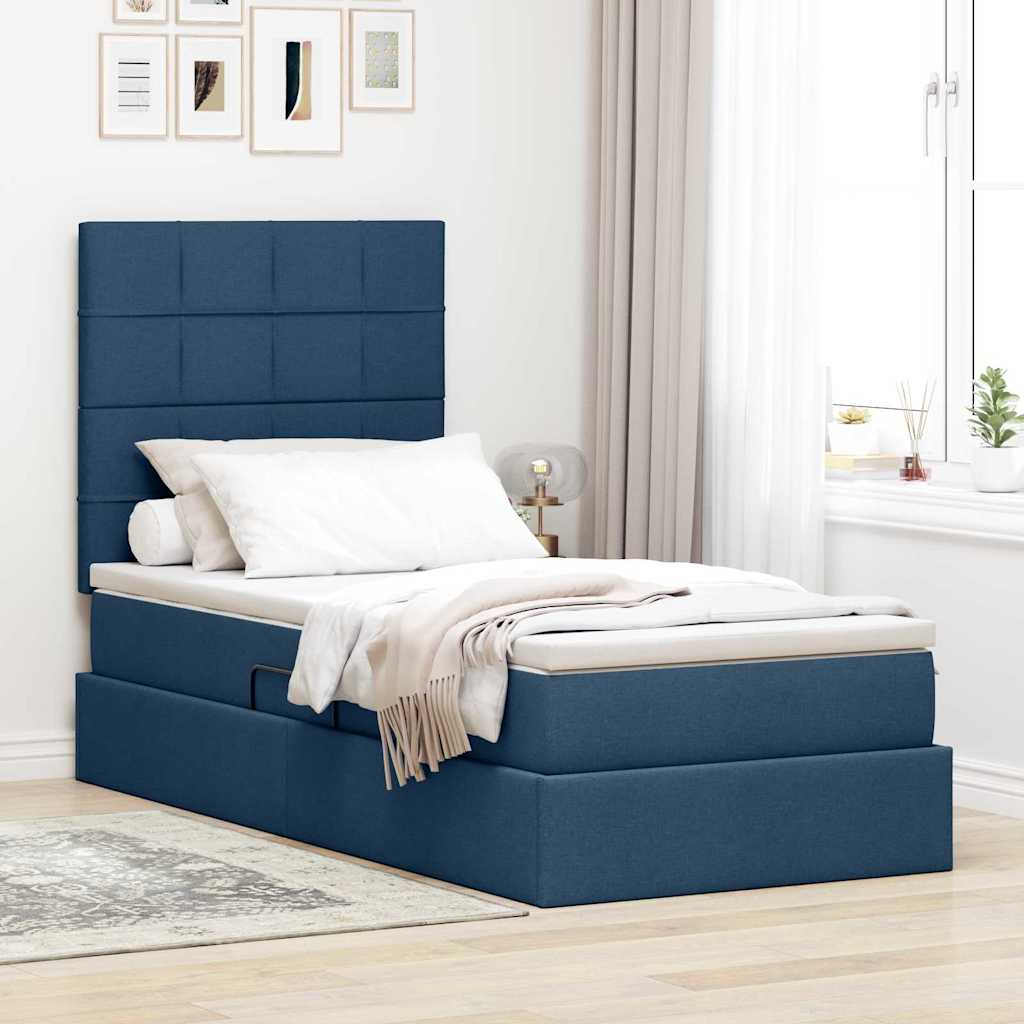 Lit De Rangement Led Avec Matelas Tissu