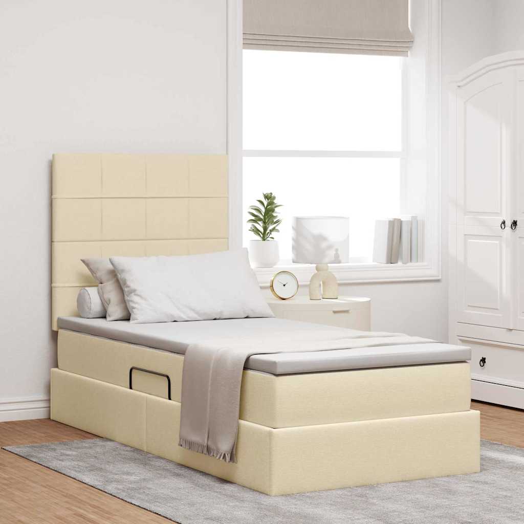 Lit De Rangement Led Avec Matelas Tissu