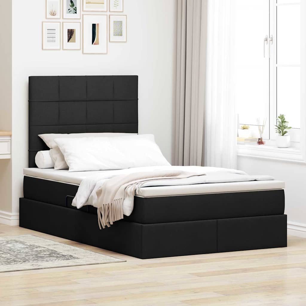 Lit De Rangement Led Avec Matelas Tissu