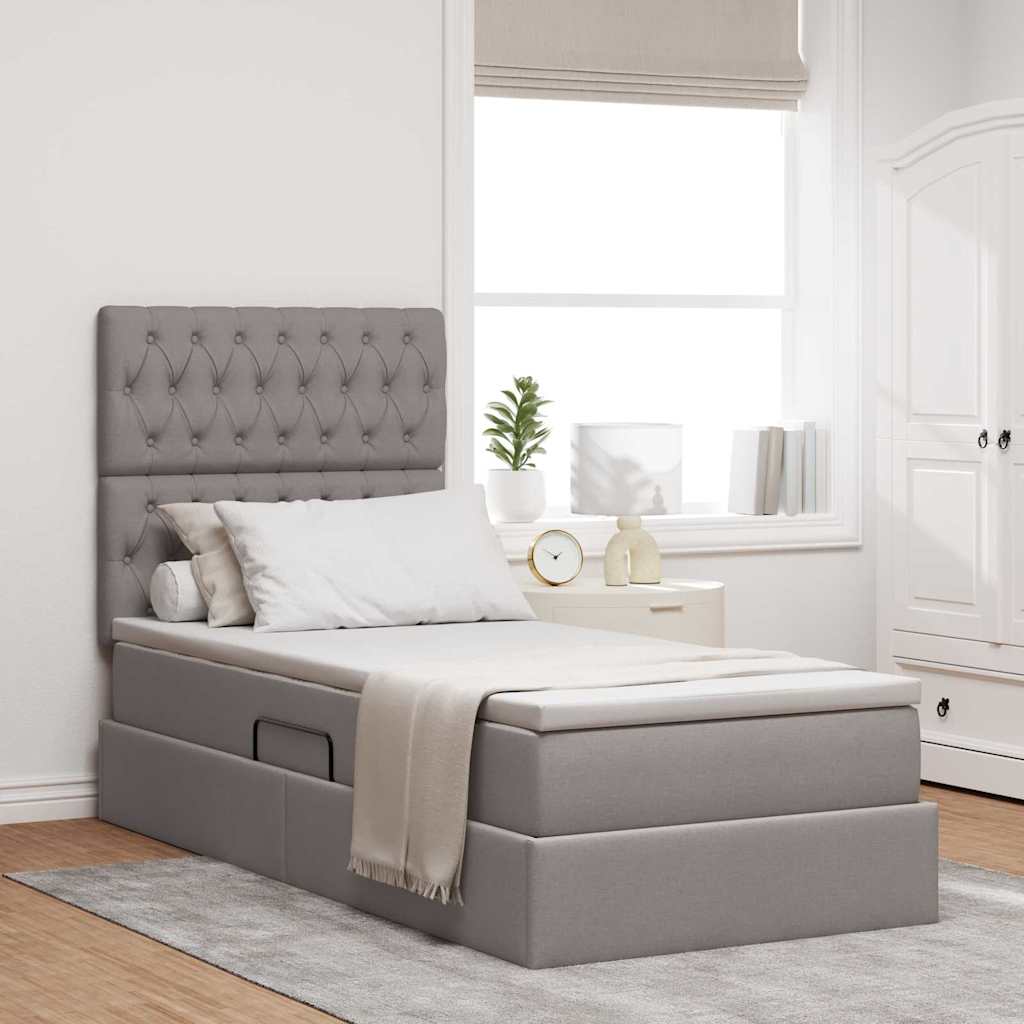 Lit De Rangement Led Avec Matelas Tissu