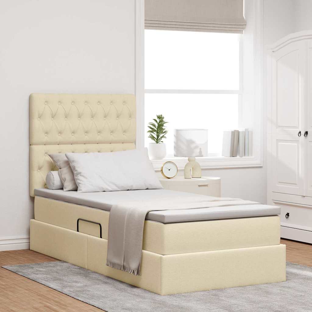 Lit De Rangement Led Avec Matelas Tissu