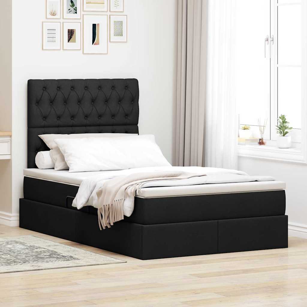 Lit De Rangement Led Avec Matelas Tissu