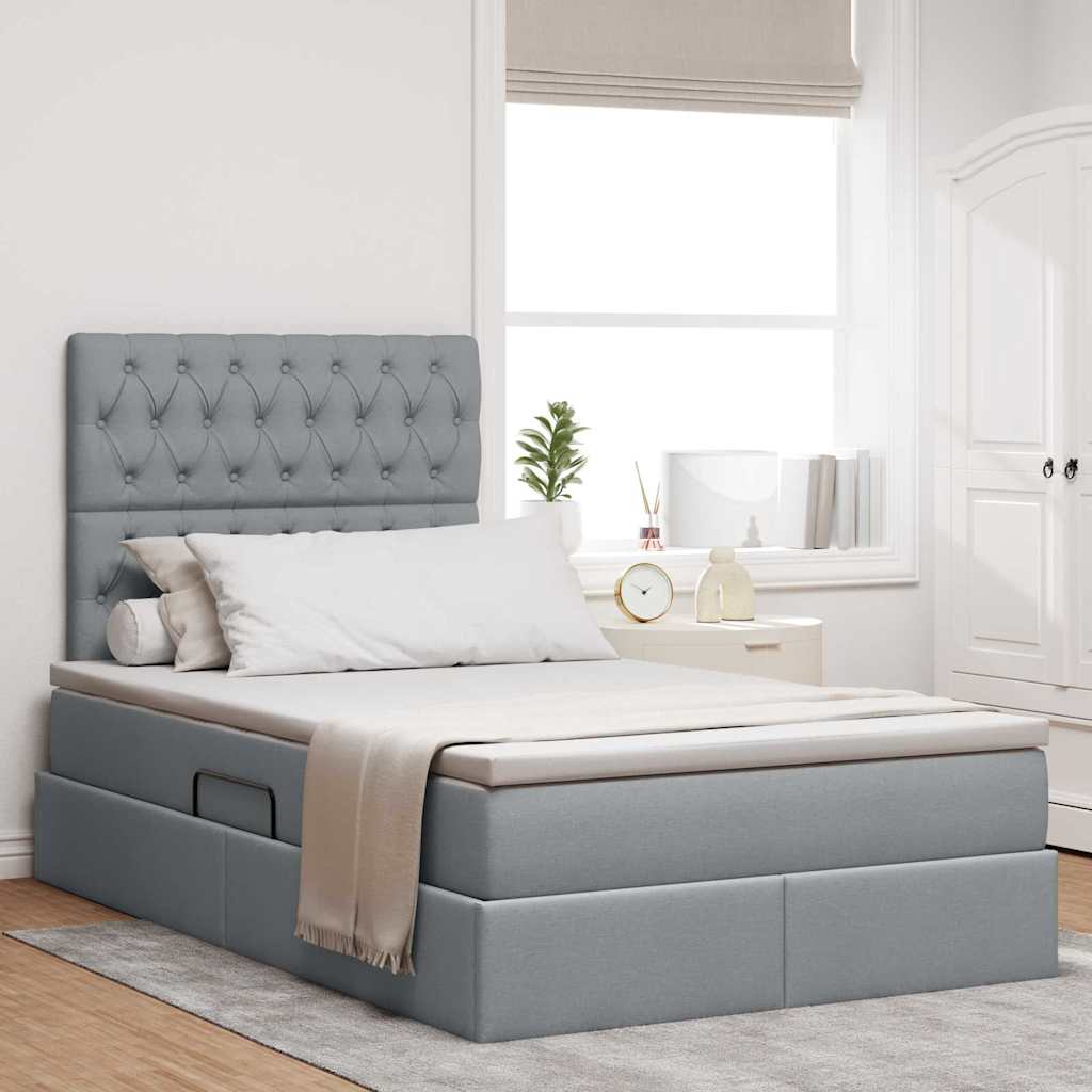 Lit De Rangement Led Avec Matelas Tissu