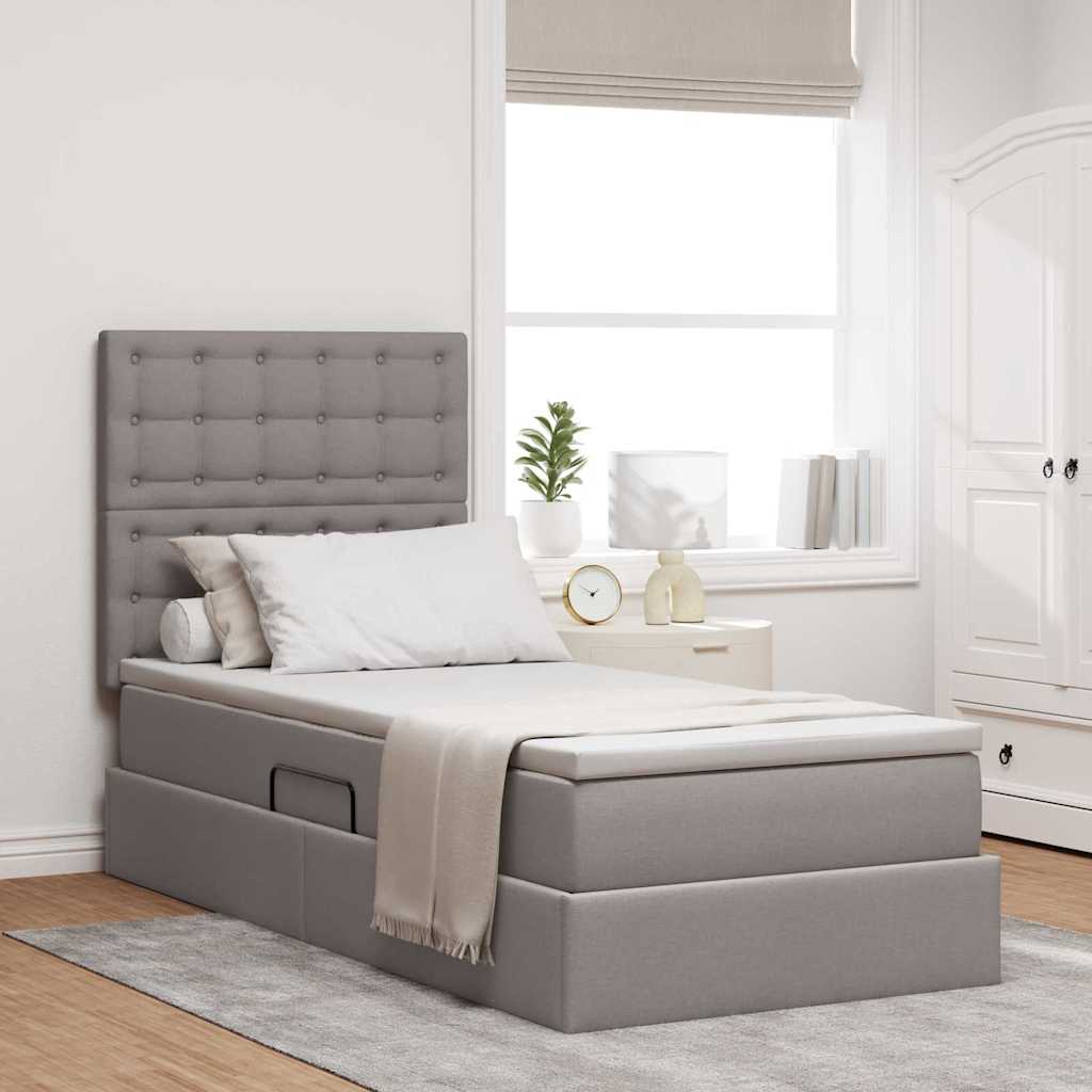 Lit De Rangement Led Avec Matelas Tissu