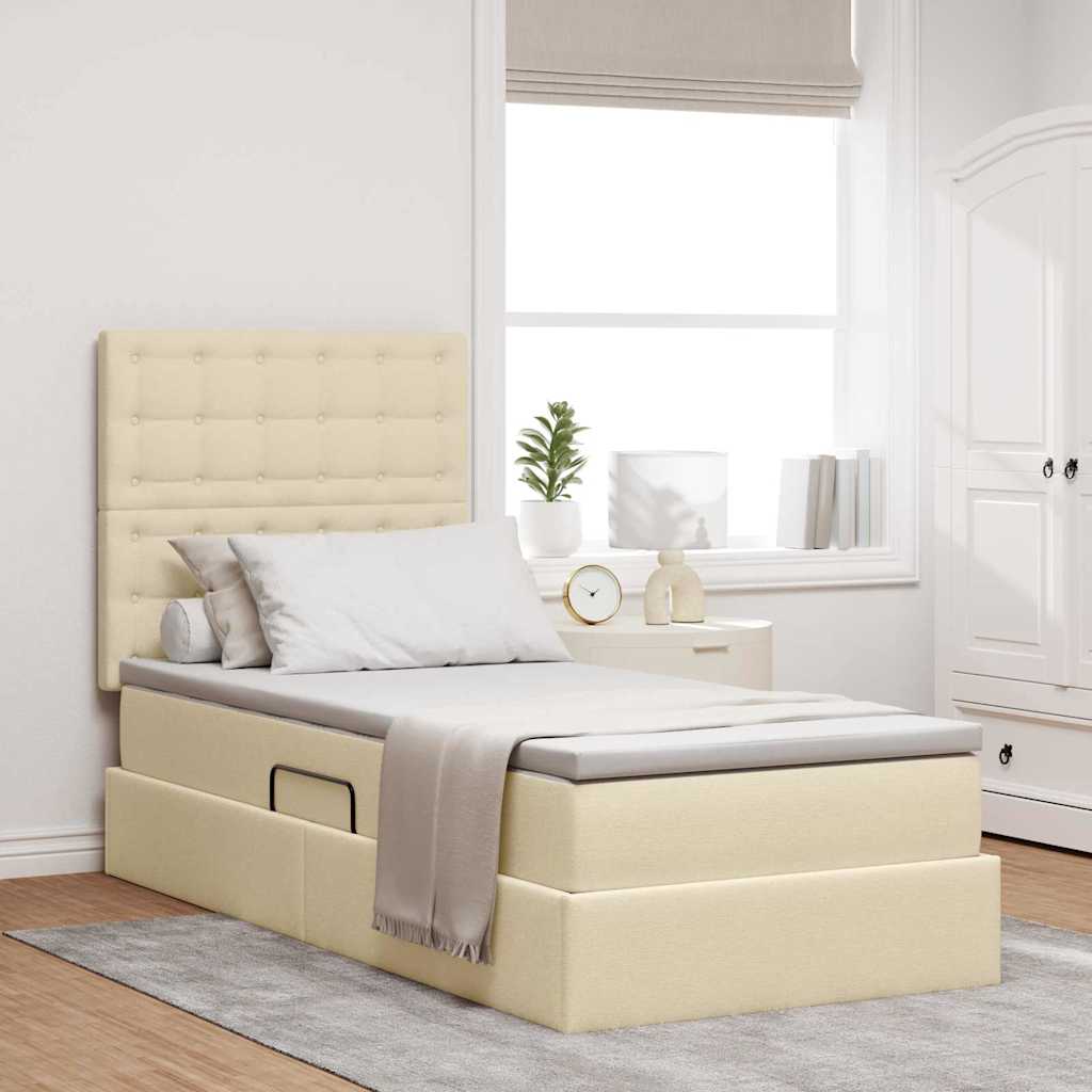 Lit De Rangement Led Avec Matelas Tissu