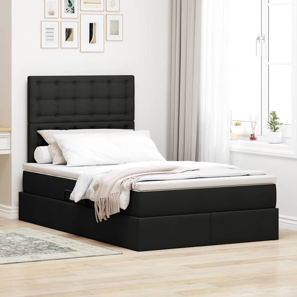 Lit De Rangement Led Avec Matelas Tissu