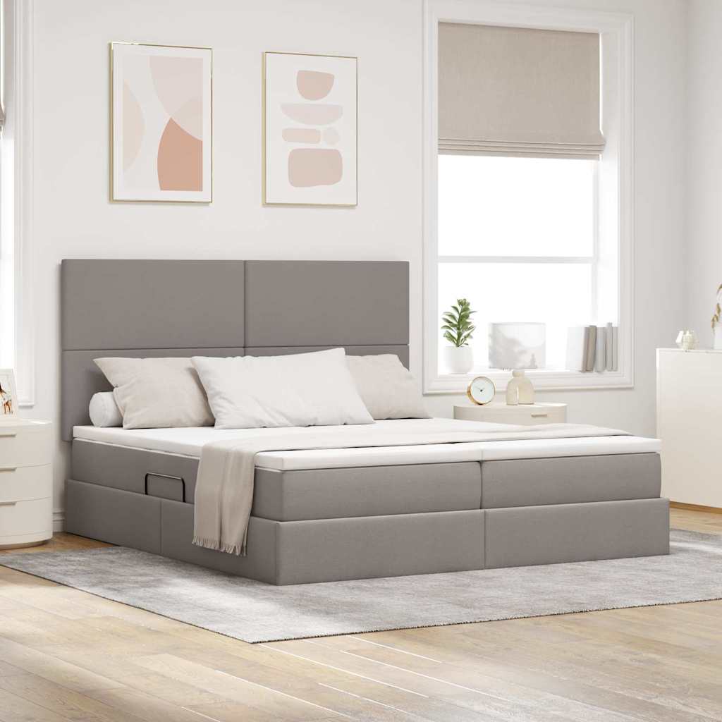 Lit De Rangement Led Avec Matelas Tissu