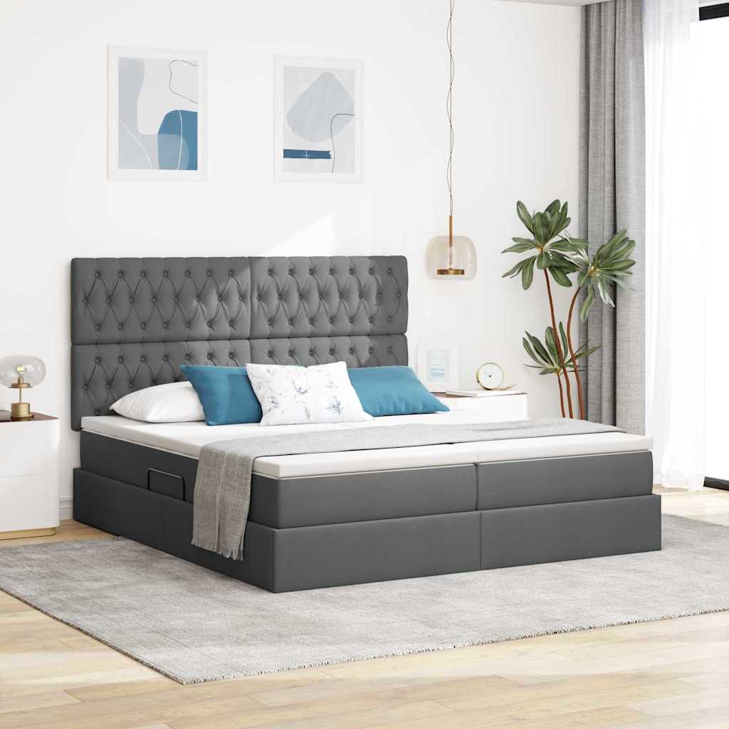 Lit De Rangement Led Avec Matelas Tissu
