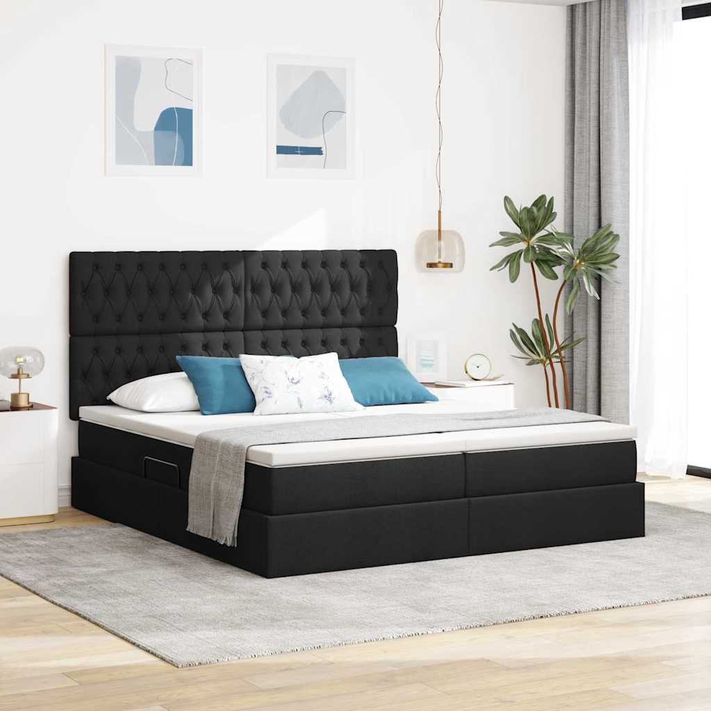 Lit De Rangement Led Avec Matelas Tissu
