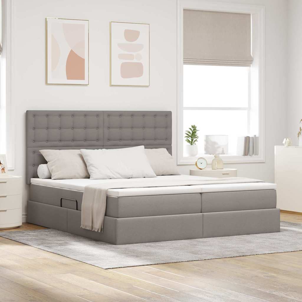 Lit De Rangement Led Avec Matelas Tissu