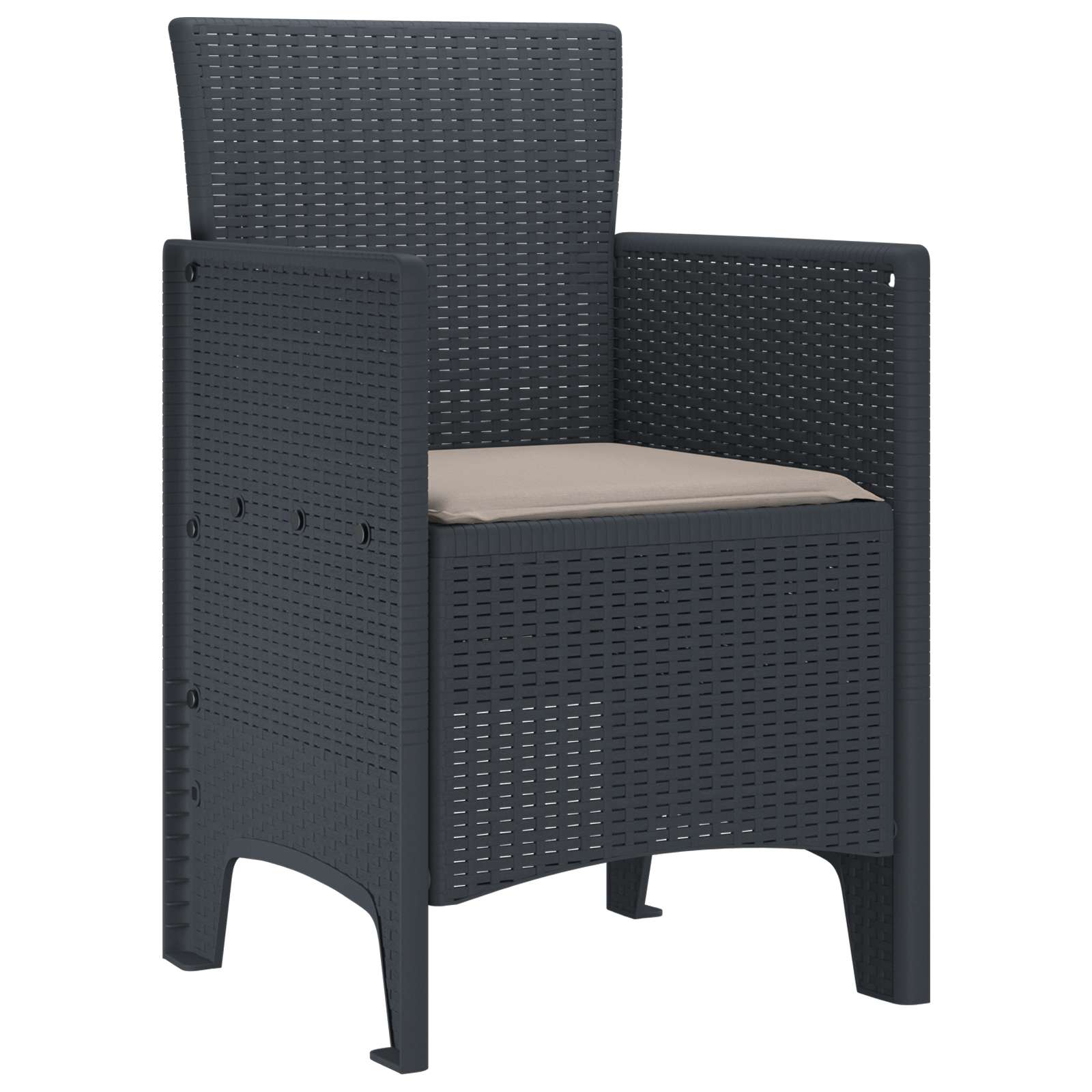 Chaise De Jardin 4 Pc Polypropylène