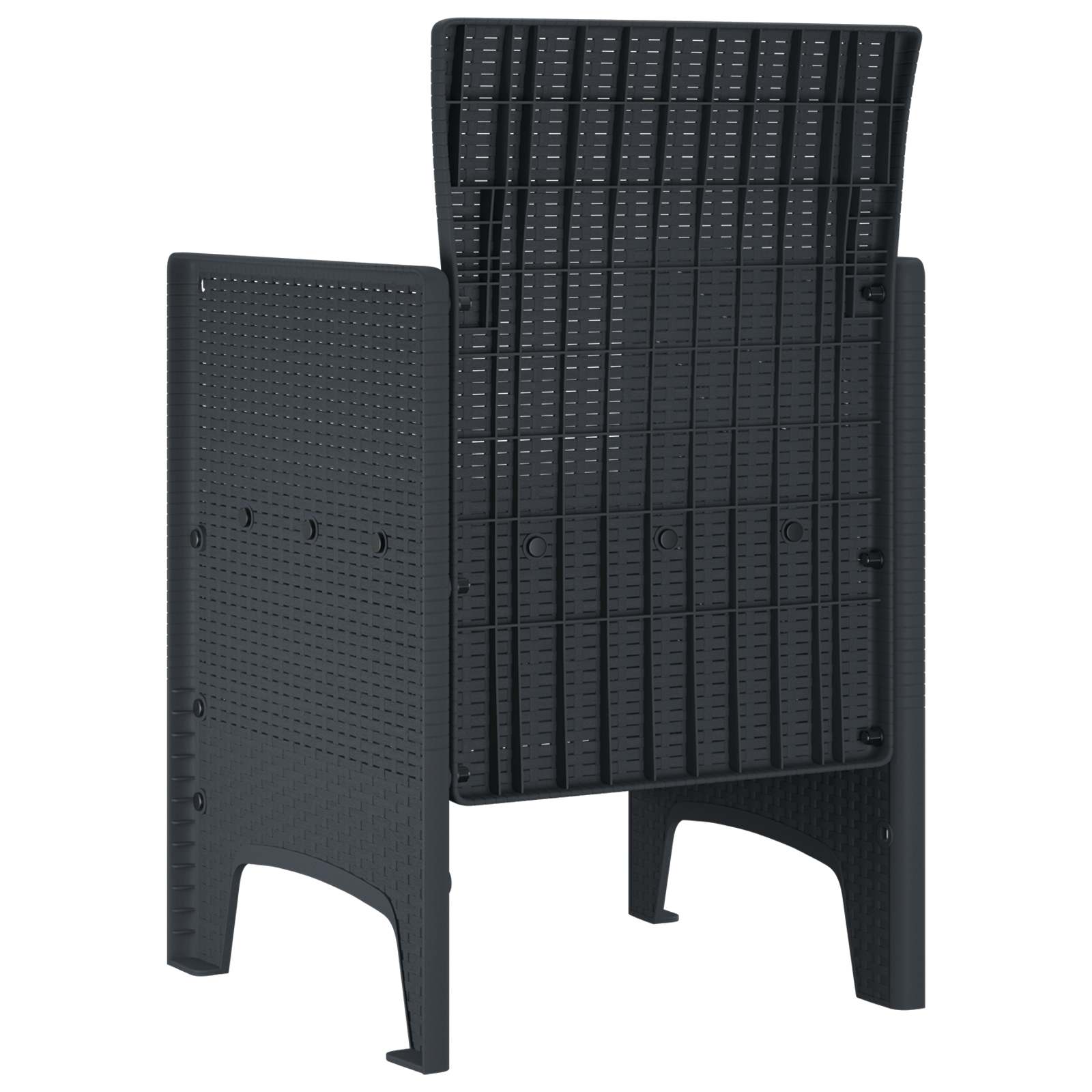 Chaise De Jardin 4 Pc Polypropylène