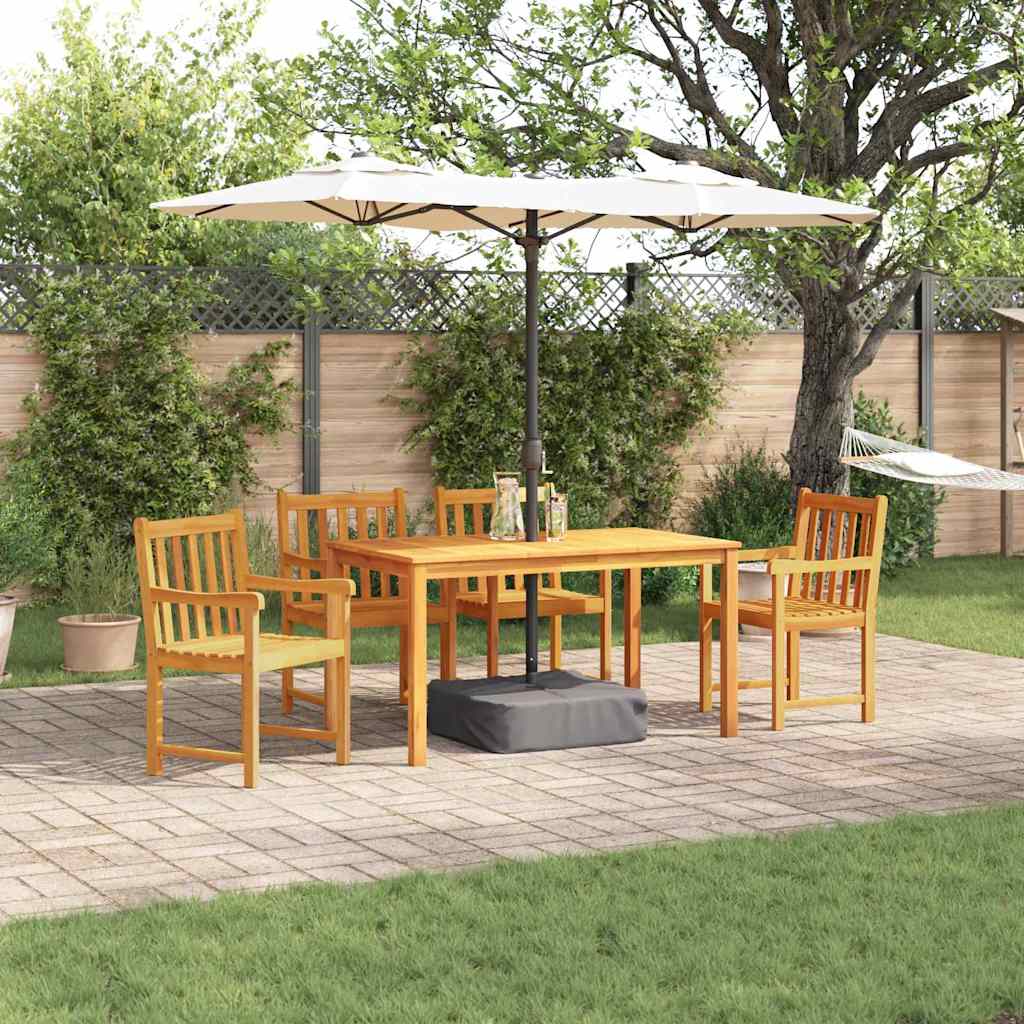 Ensemble De Salle À Manger Pour Jardin 7 Pc Marron