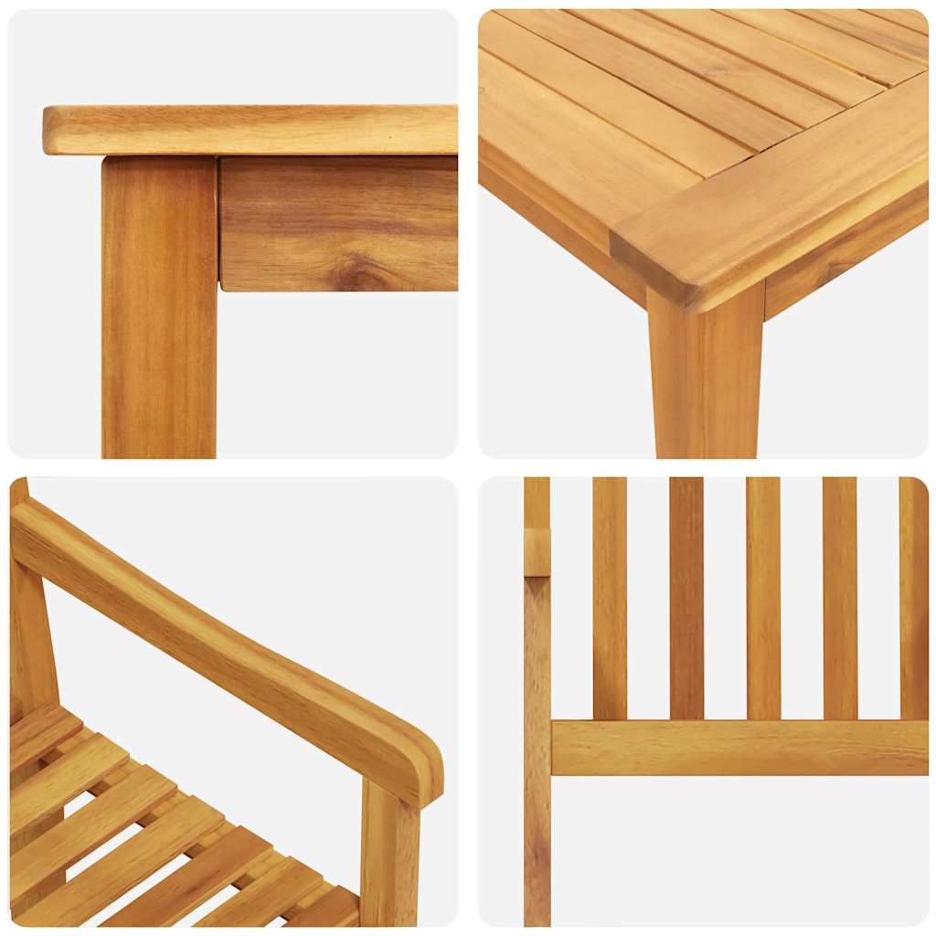 Ensemble De Salle À Manger Pour Jardin 7 Pc Marron