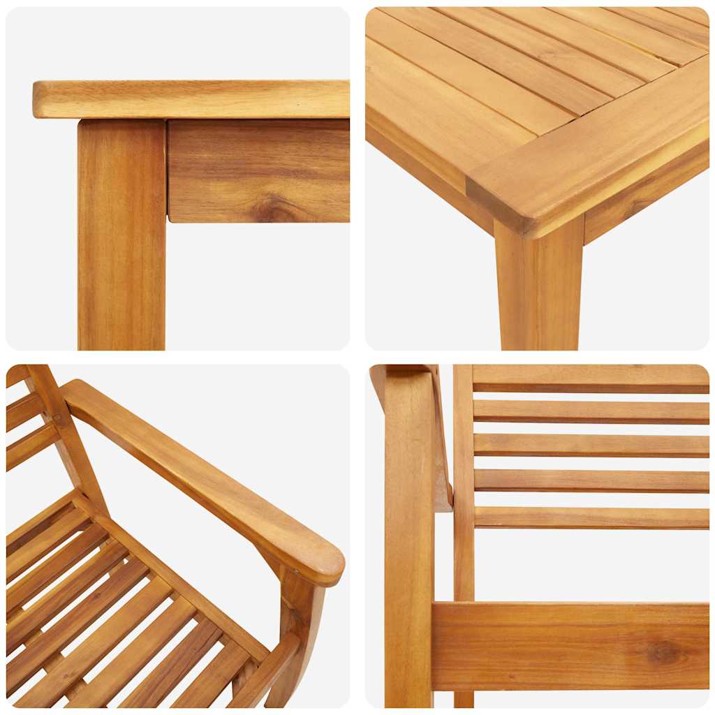 Ensemble De Salle À Manger Pour Jardin 3 Pc Marron