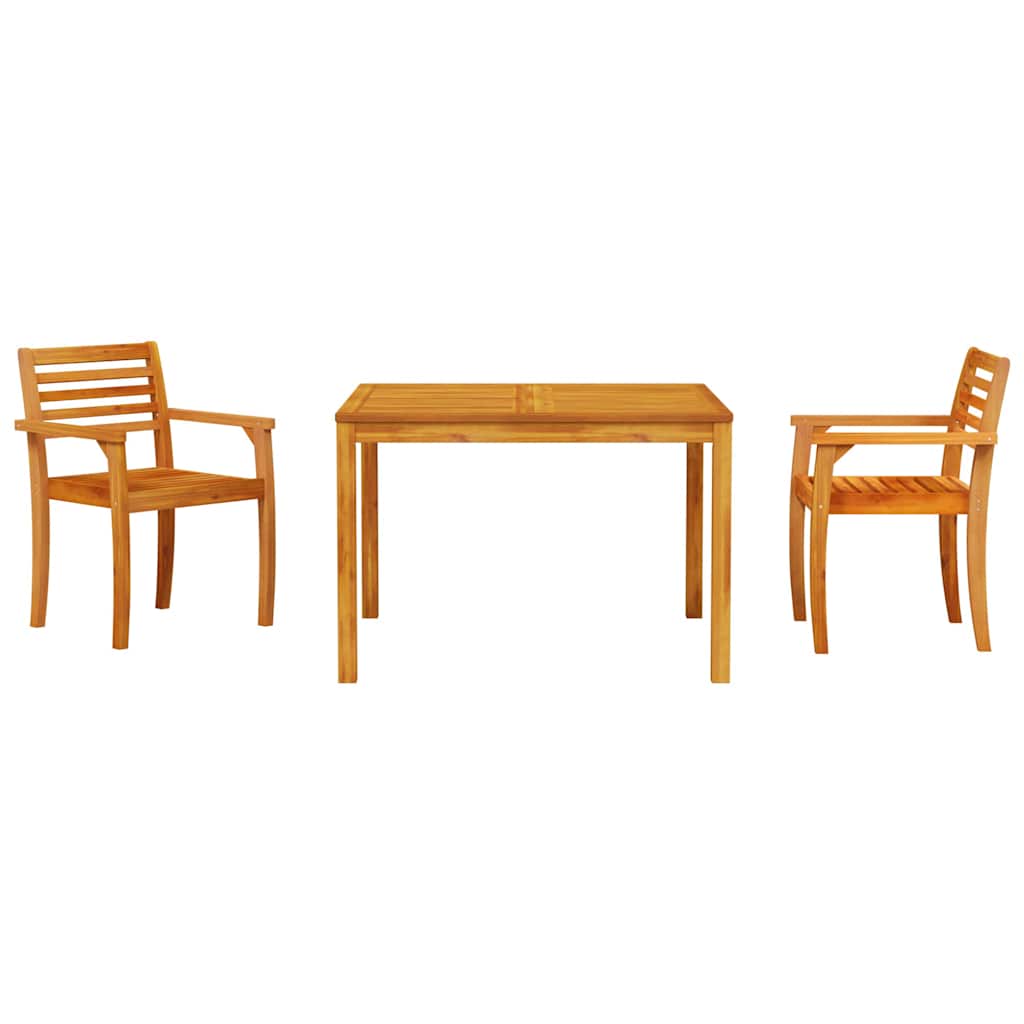 Ensemble De Salle À Manger Pour Jardin 3 Pc Marron