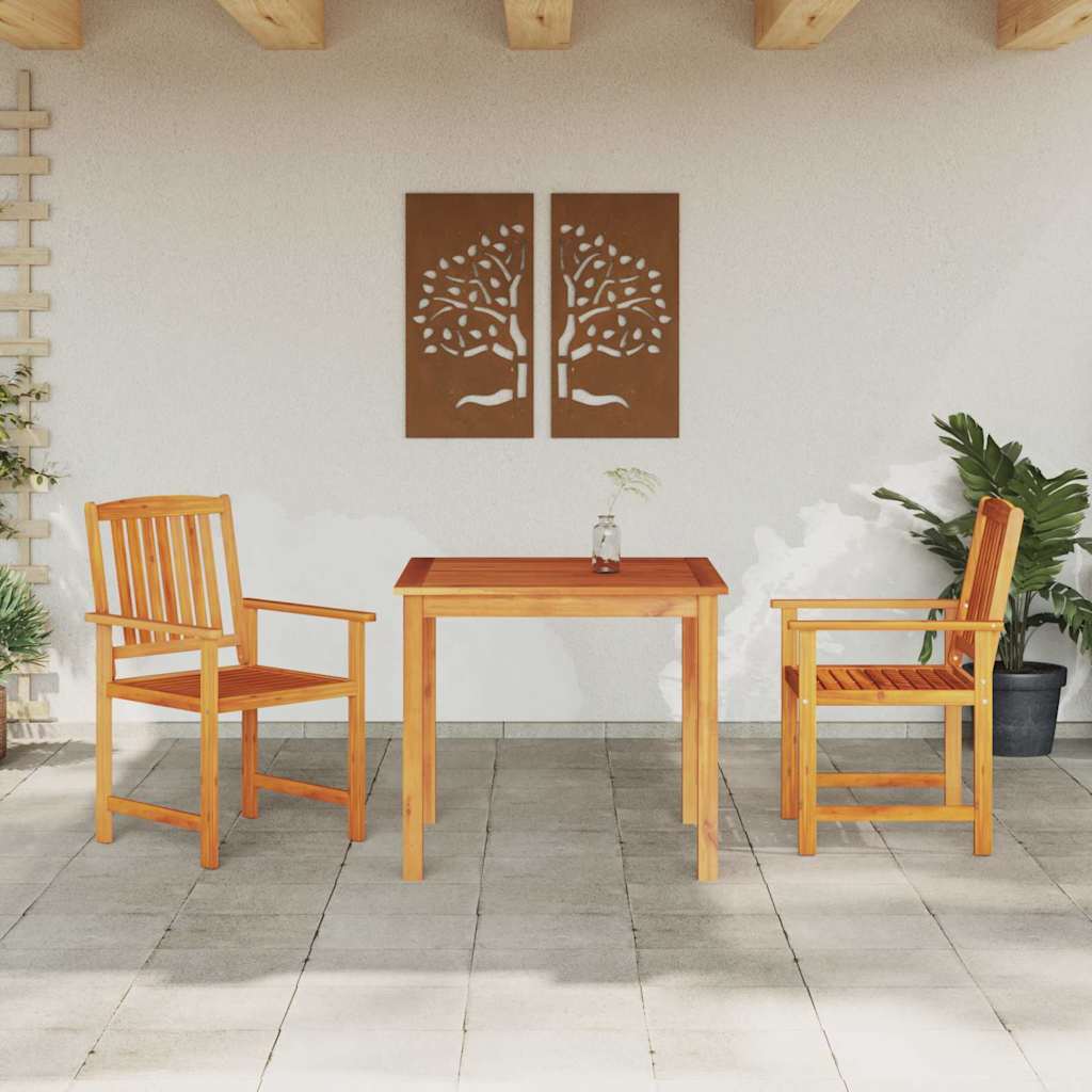 Ensemble De Salle À Manger Pour Jardin 3 Pc Marron