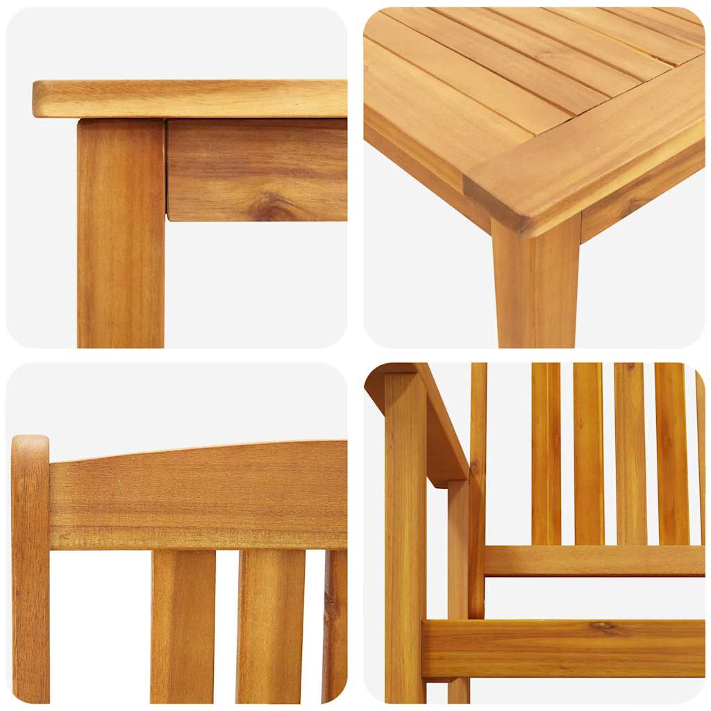 Ensemble De Salle À Manger Pour Jardin 3 Pc Marron