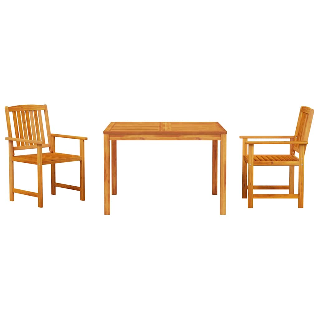 Ensemble De Salle À Manger Pour Jardin 3 Pc Marron