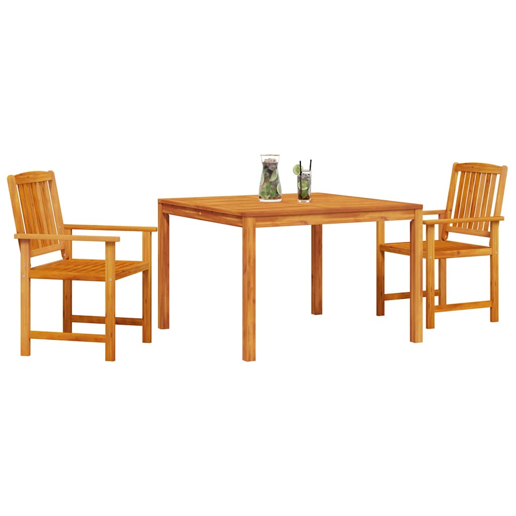 Ensemble De Salle À Manger Pour Jardin 3 Pc Marron