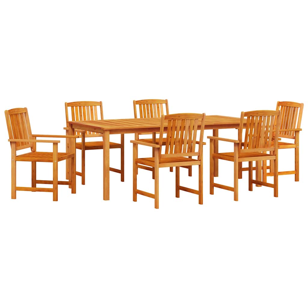 Ensemble De Salle À Manger Pour Jardin 7 Pc Marron