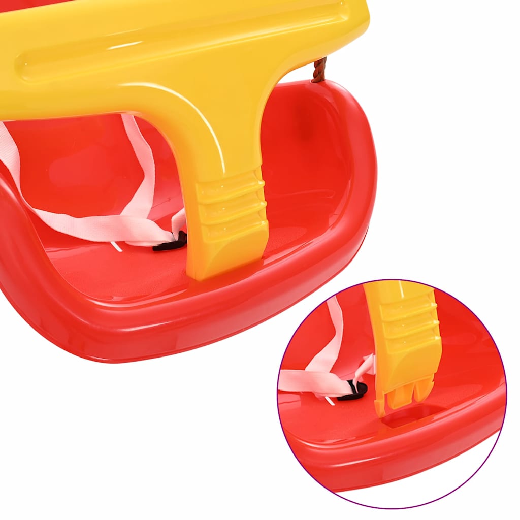 Balançoire Bébé 2 Pièces Rouge 36 X 43 X 42 Cm Plastique
