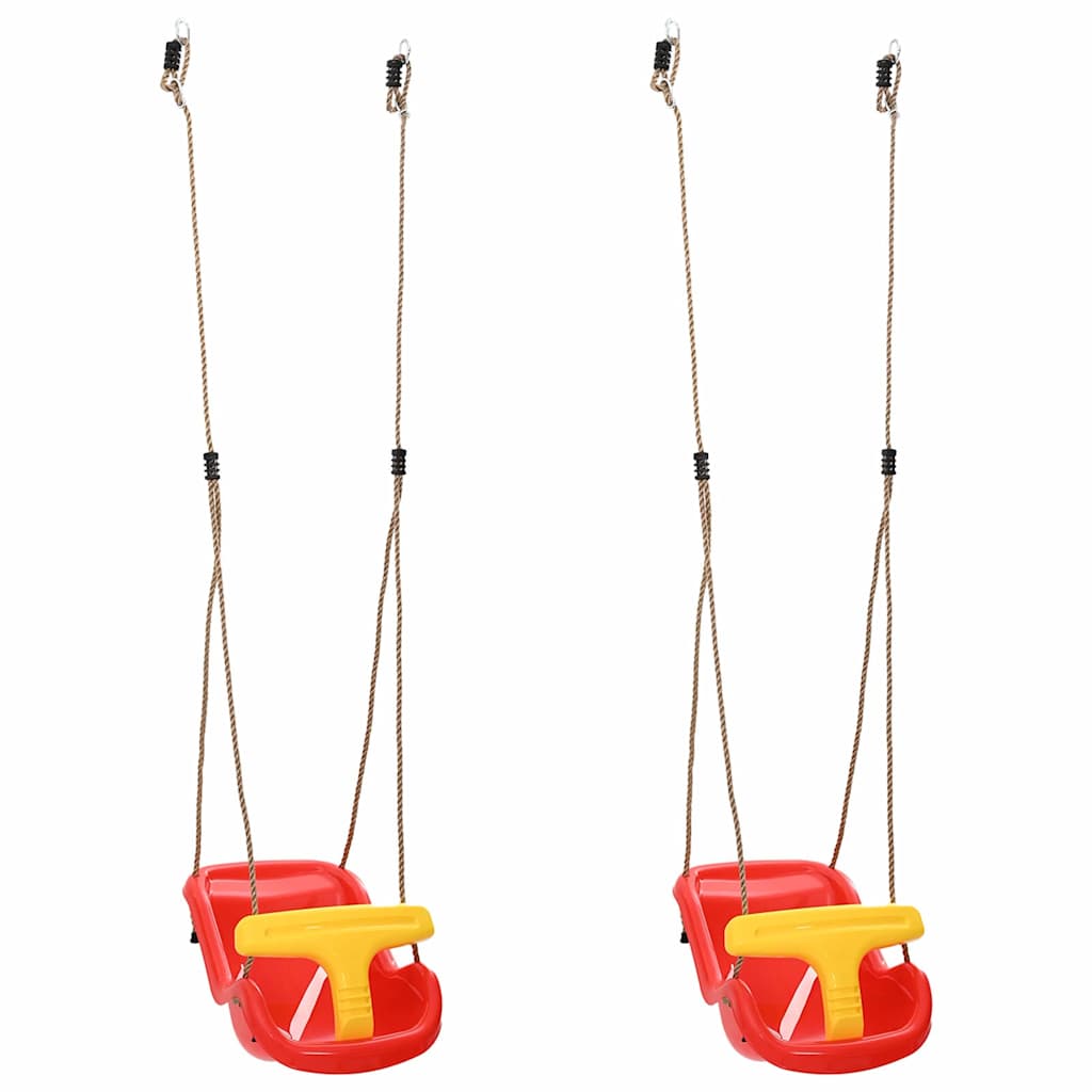 Balançoire Bébé 2 Pièces Rouge 36 X 43 X 42 Cm Plastique