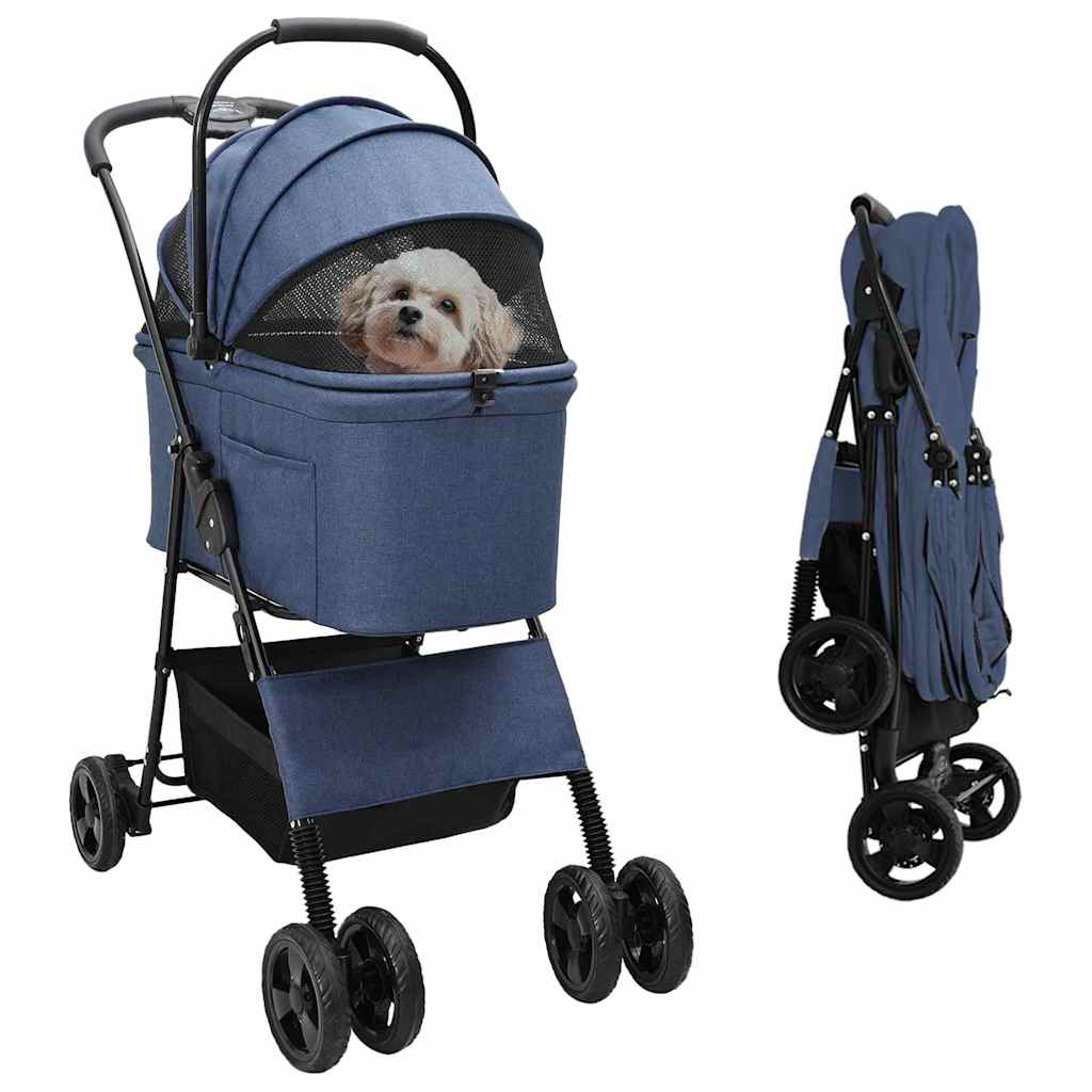 Poussette Pliante Pour Animaux 78 X 54 X 101 Cm Polyester