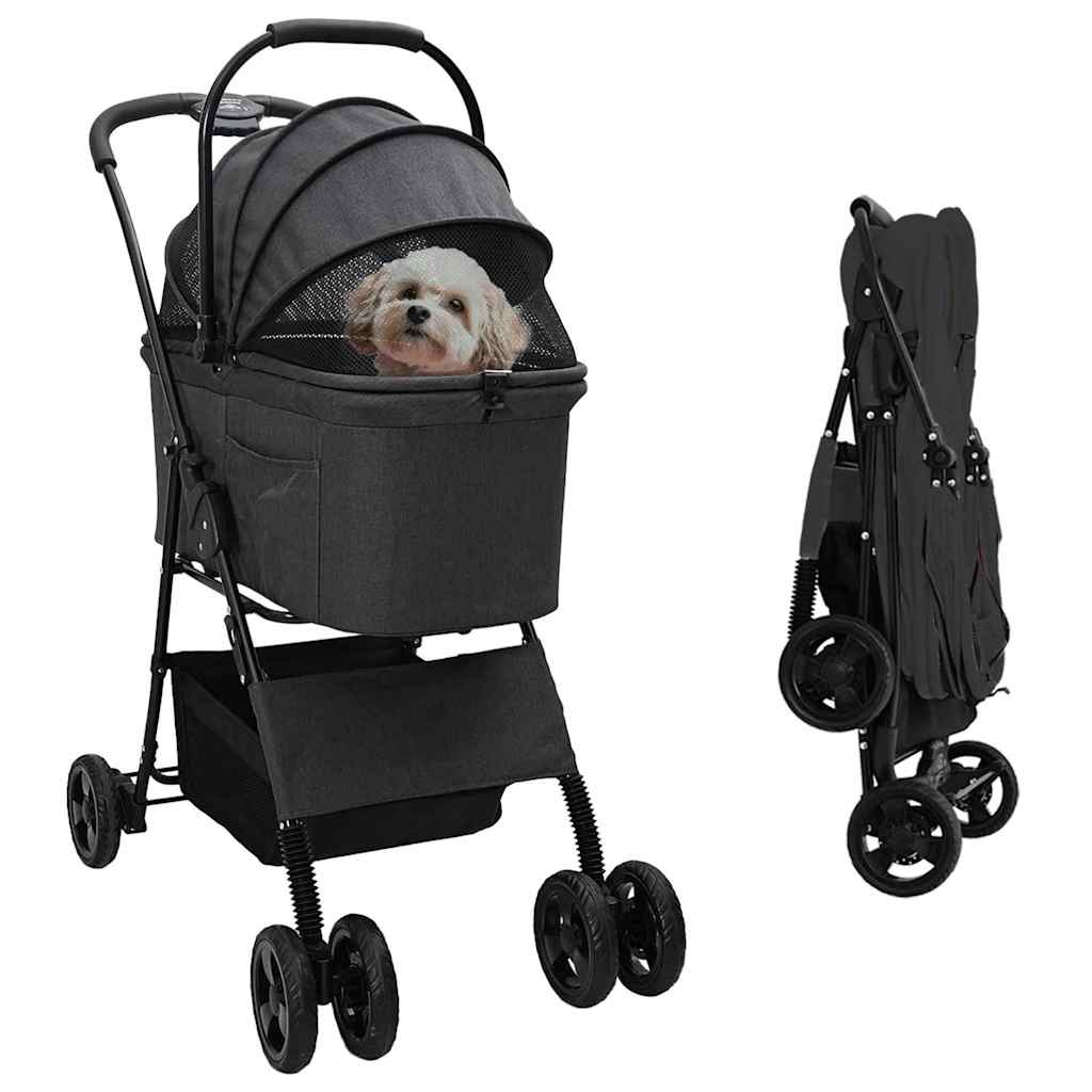 Poussette Pliante Pour Animaux 78 X 54 X 101 Cm Polyester
