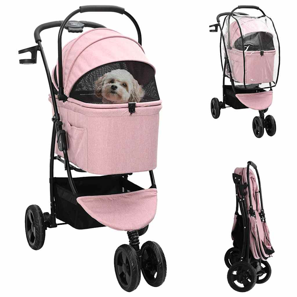 Poussette Pliante Pour Animaux 78 X 54 X 101 Cm Polyester