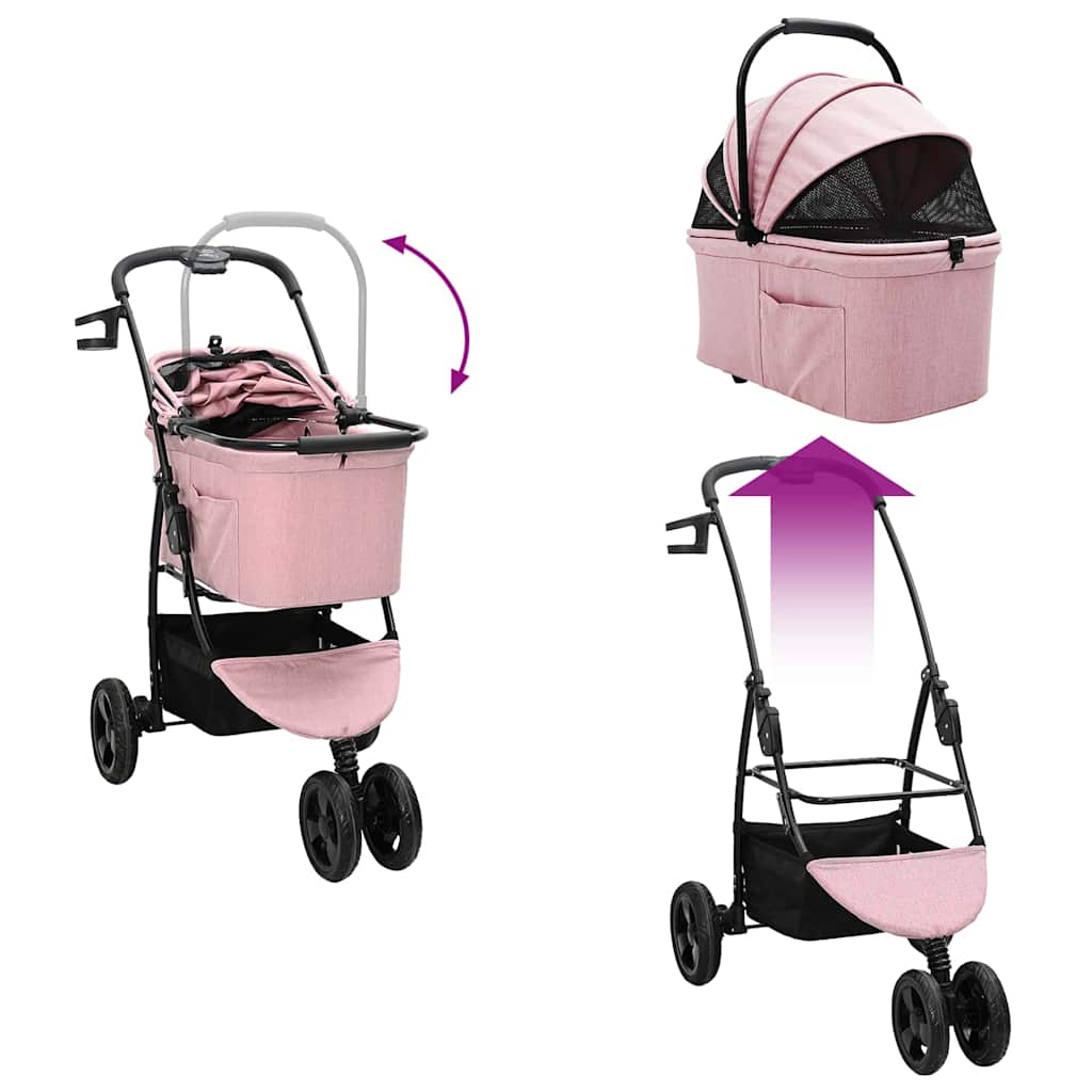 Poussette Pliante Pour Animaux 78 X 54 X 101 Cm Polyester